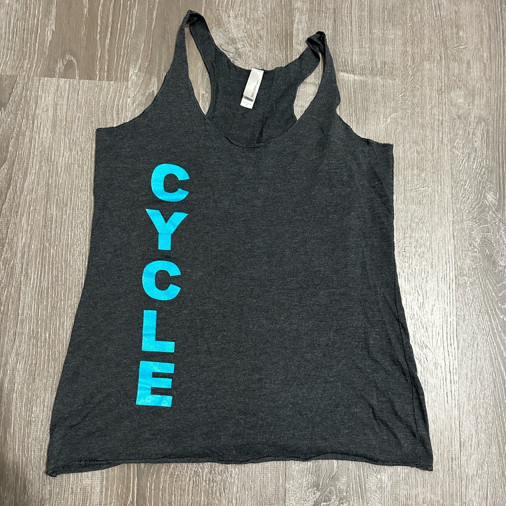 Cycle Women’s Dark Heather Grey Tank Top size S